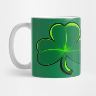 Clover Shamrock - green three leaf clover shamrock. The best Irish gift ideas 2022 Mug